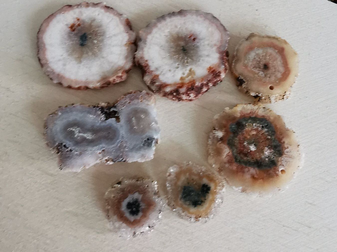 Minéraux & Lithothérapie: 7 Stk. Stalactite Scheiben / Lagerbereinigung – Neuf avec emballage d'origine à Dierikon par Buntspecht-10 3