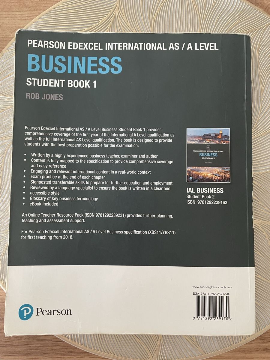 Bücher: Pearson Edexcel Business Student Book 1 – Gebraucht aus Dierikon von fri_djn6 2