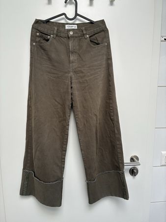 Pantalon large kaki Pull&Bear 36