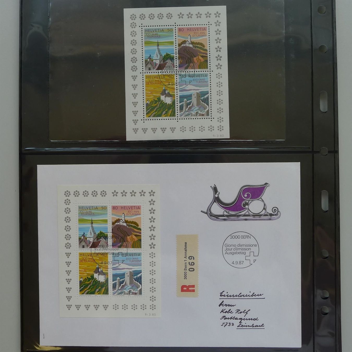 Tutti i francobolli: 1978-2013, Gute Sammlung Blocks +FDC's, Kleinbogen – Usato da Sursee venduto da Luzernerraute 4