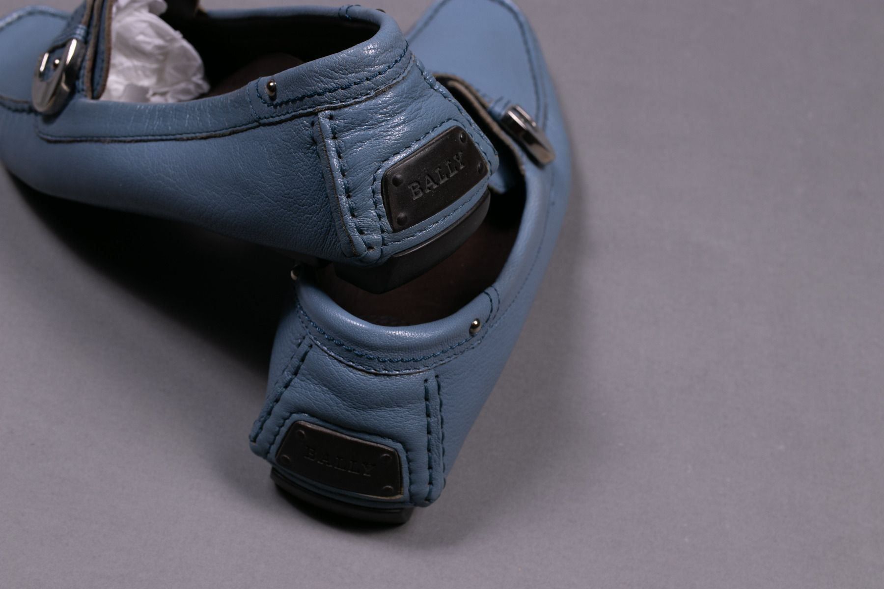 Bally Scarpe da donna: BALLY Blaue Ledermokassin - Gr37 – Usato da Hombrechtikon venduto da BAZ-Vintage 7