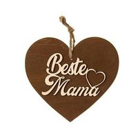 3-D Holzherz «Beste Mama» | Geschenkidee