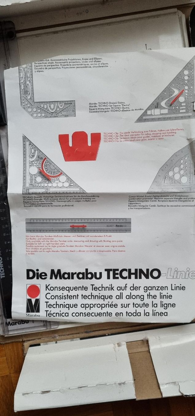 Misurare: Die Marabu TECHNO, planchette à dessiner, – Usato da Tolochenaz venduto da nieeva 2