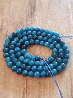 1 Strang natürliche blaue Apatit-Steinperlen 4 mm