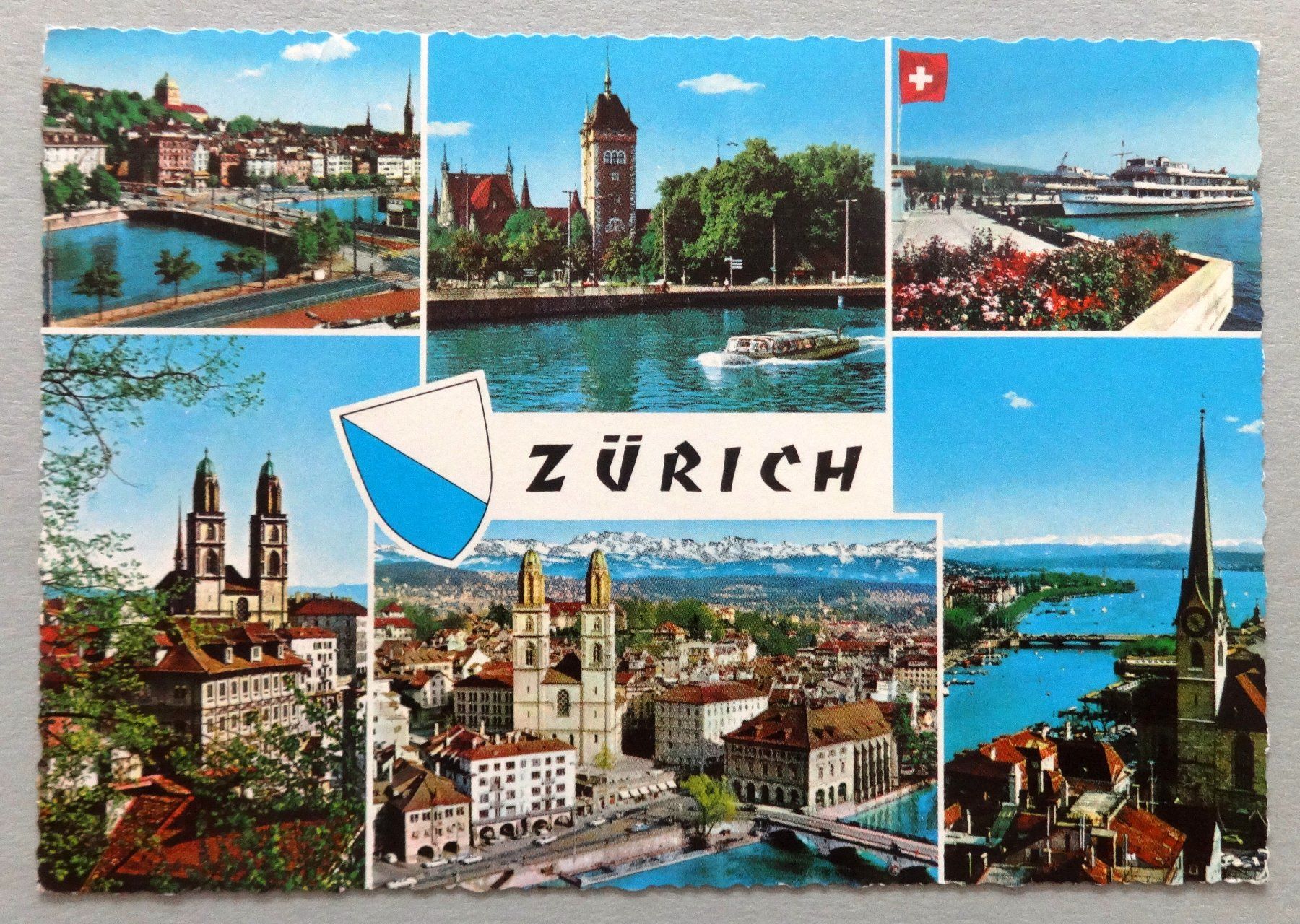 Cartoline postali: Zürich – Usato da Fétigny venduto da Billy2miny
