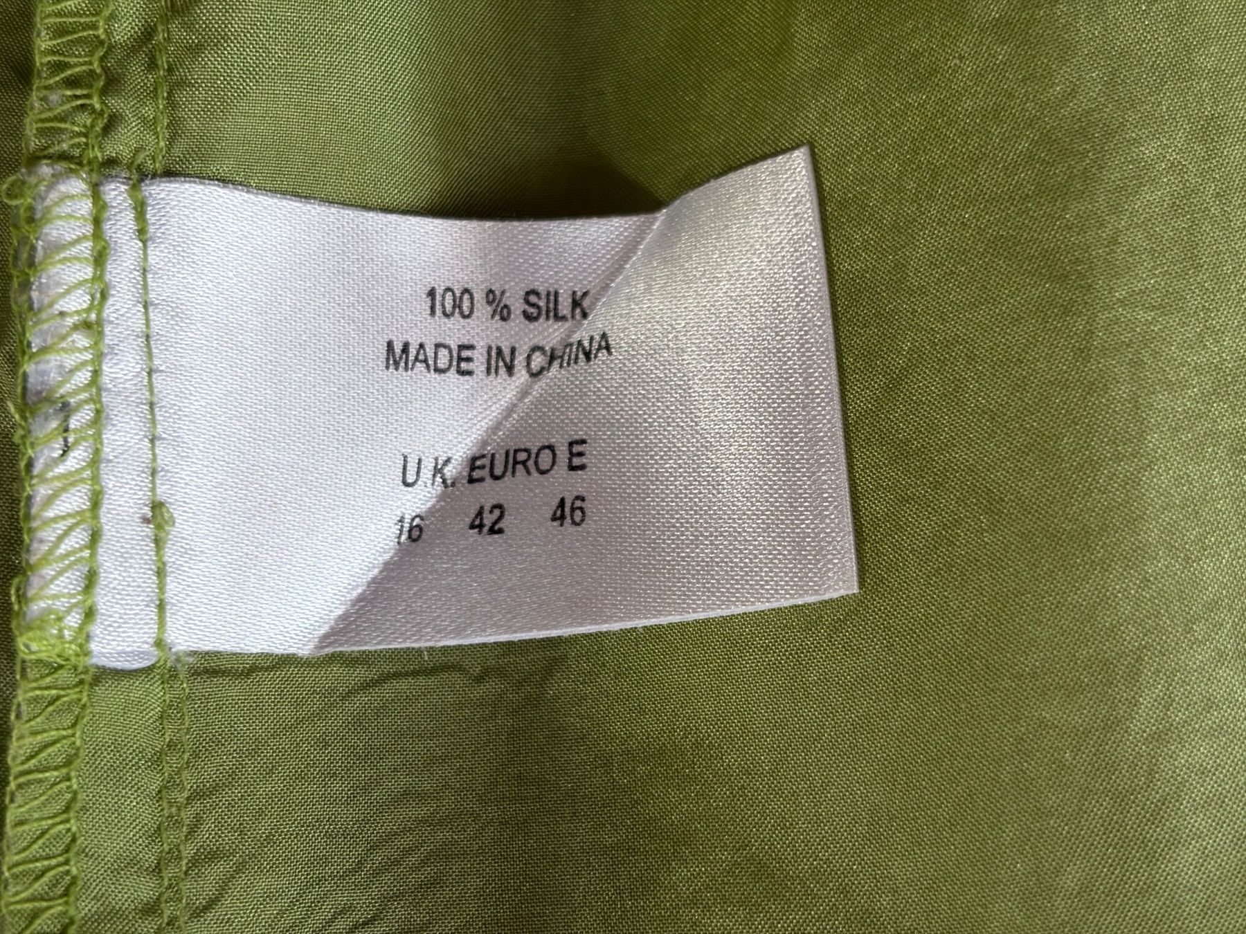 Chemisiers: VINTAGE ESSENCE Langes Hemd, 100 % Seide, Größe 42EU – D'occasion à Interlaken par Bona55 6
