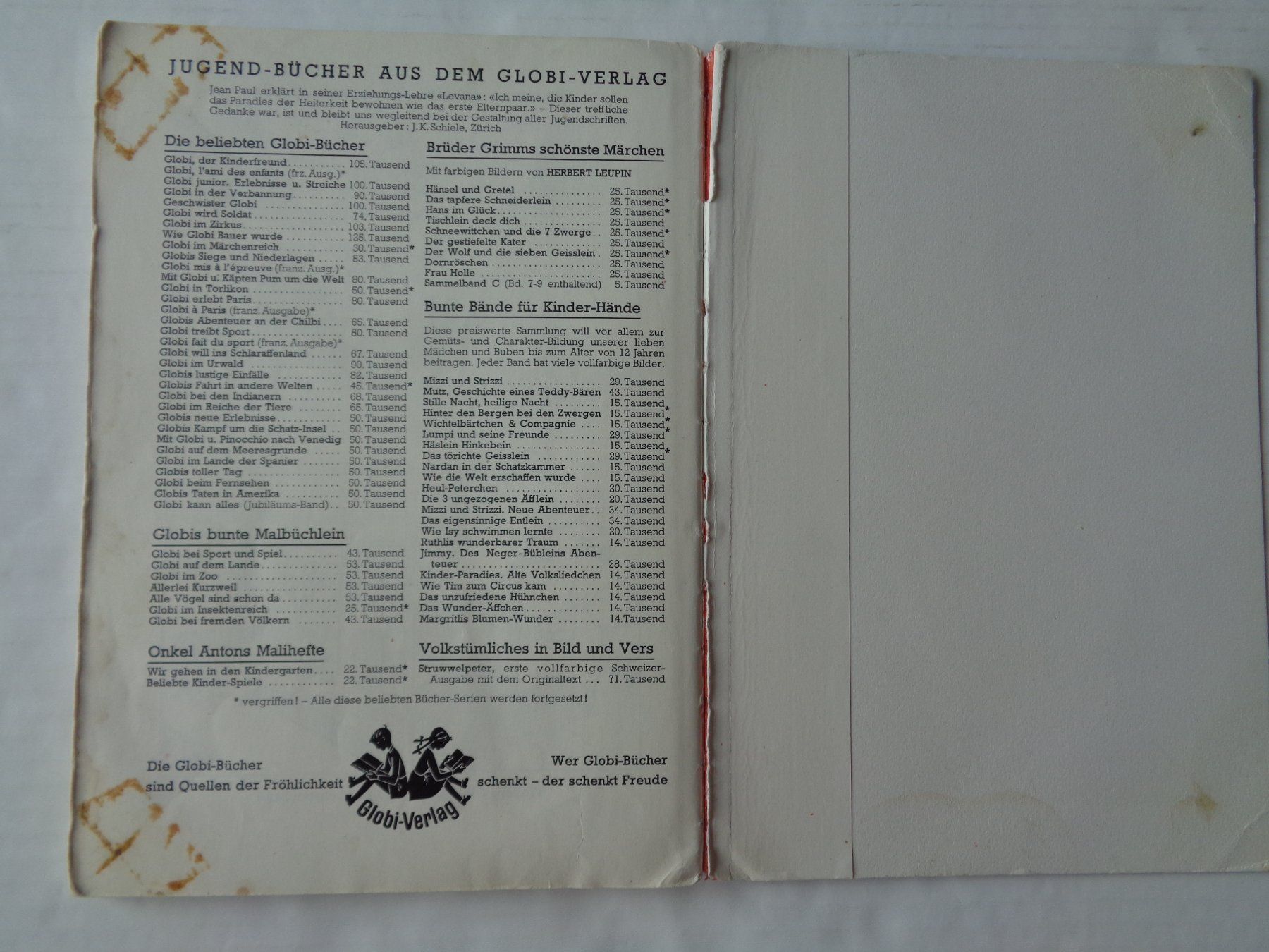 Libri: Globis lustige Einfälle - 3. Auflage 1963/64 – Usato da Chur venduto da Oregano1 6
