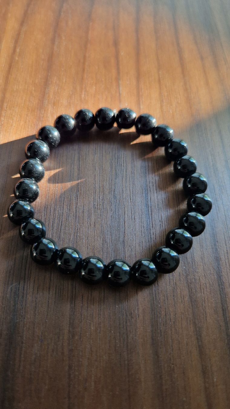 Bracciali & Braccialetti: Schwarzes Perlen Armband, elastisch – Nuovo (secondo la descrizione) da Safenwil venduto da Lenzburg-Gretzenbach 1