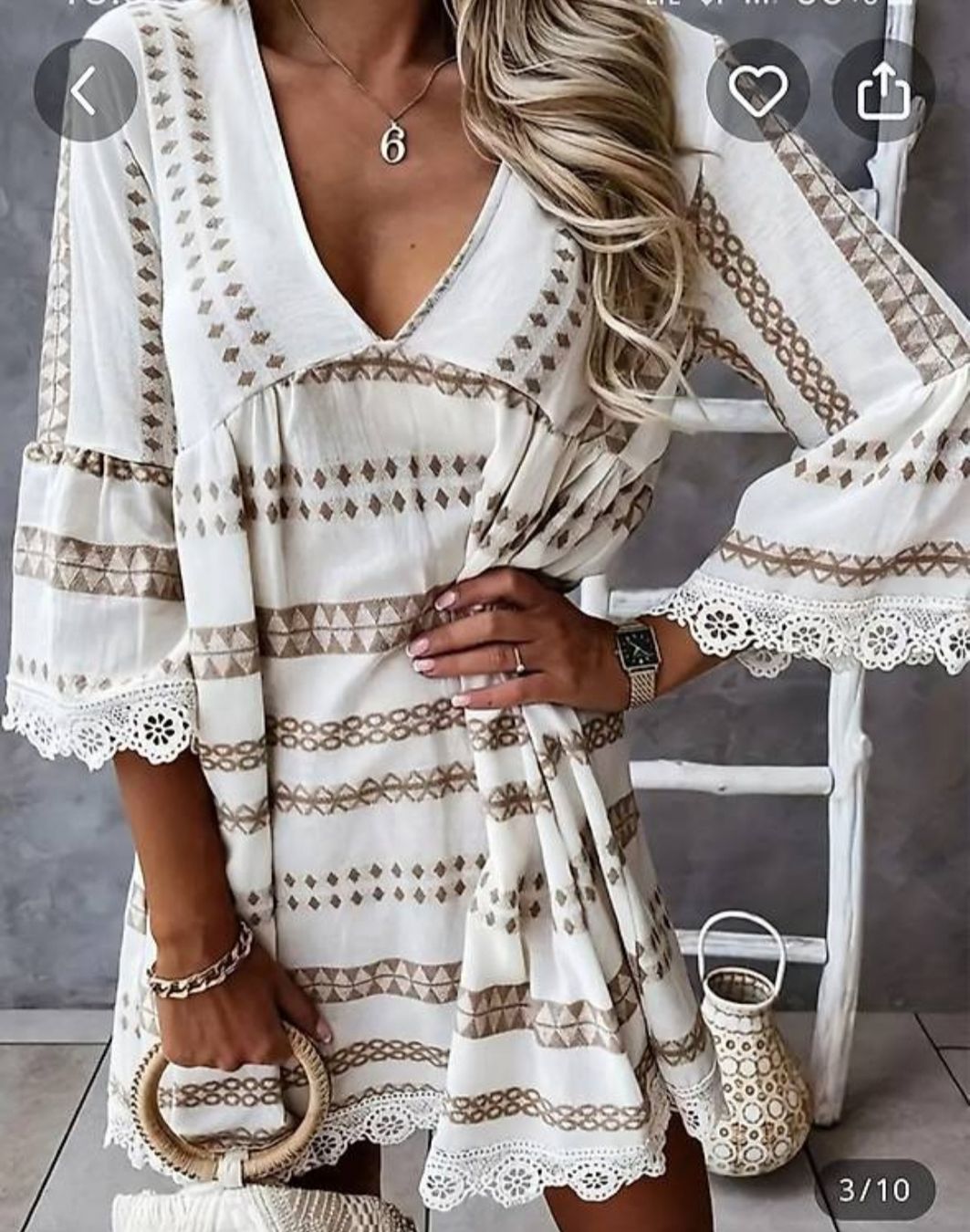 Tuniche: Tunikakleid im Boho Style neu – Nuovo e nell'imballaggio originale da Geuensee venduto da sonnenstunden 4