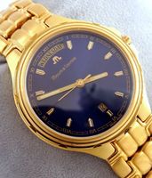 UNGETRAGEN Maurice Lacroix Herrenuhr Gold Quartz