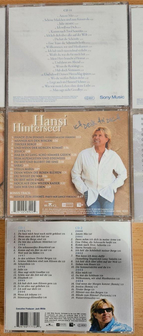 CD: CD Sammlung von Hansi Hinterseer. Total 8 CD's – Usato da Möriken AG venduto da Mavo 6