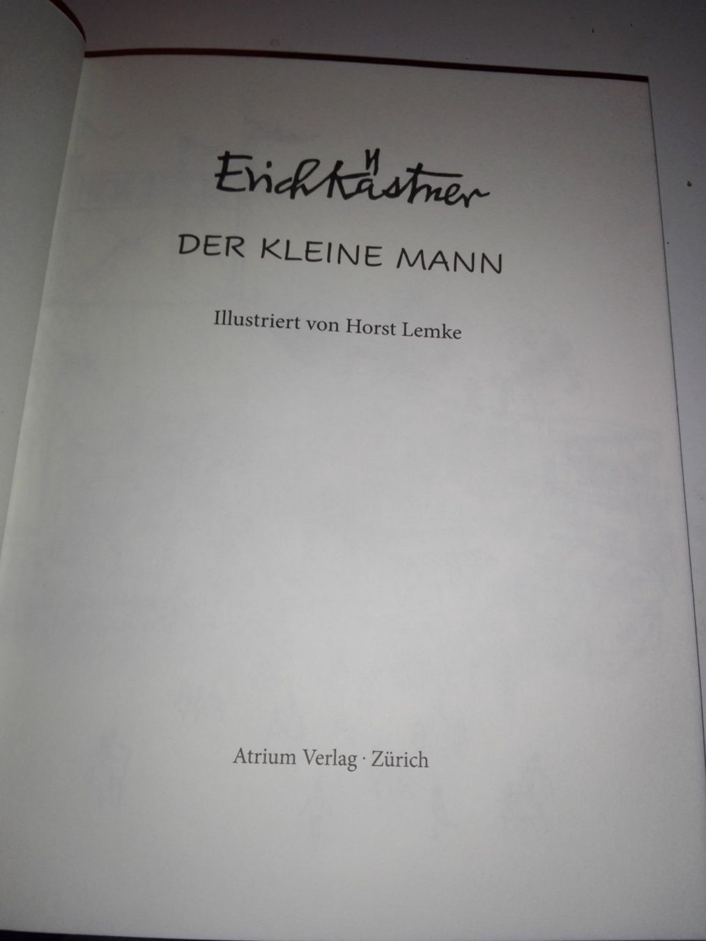 Libri: Kästner: Der kleine Mann - Neuauflage 2018 – Usato da St.Gallen venduto da elk2022 1
