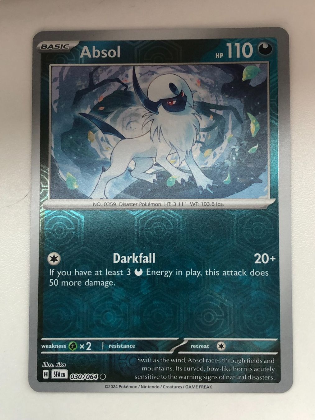 Pokémon Sammelbilder & Trading cards: Pokémon | EN | SFA | Reverse Holo | Absol (30/64) – Gebraucht aus Basel von Pokemon_TR4D3R