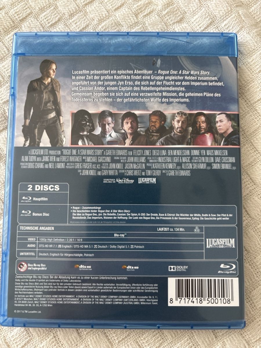 Tous les DVDs: Starwars rogue one bluray – D'occasion à Oberentfelden par Rabaelikus 1