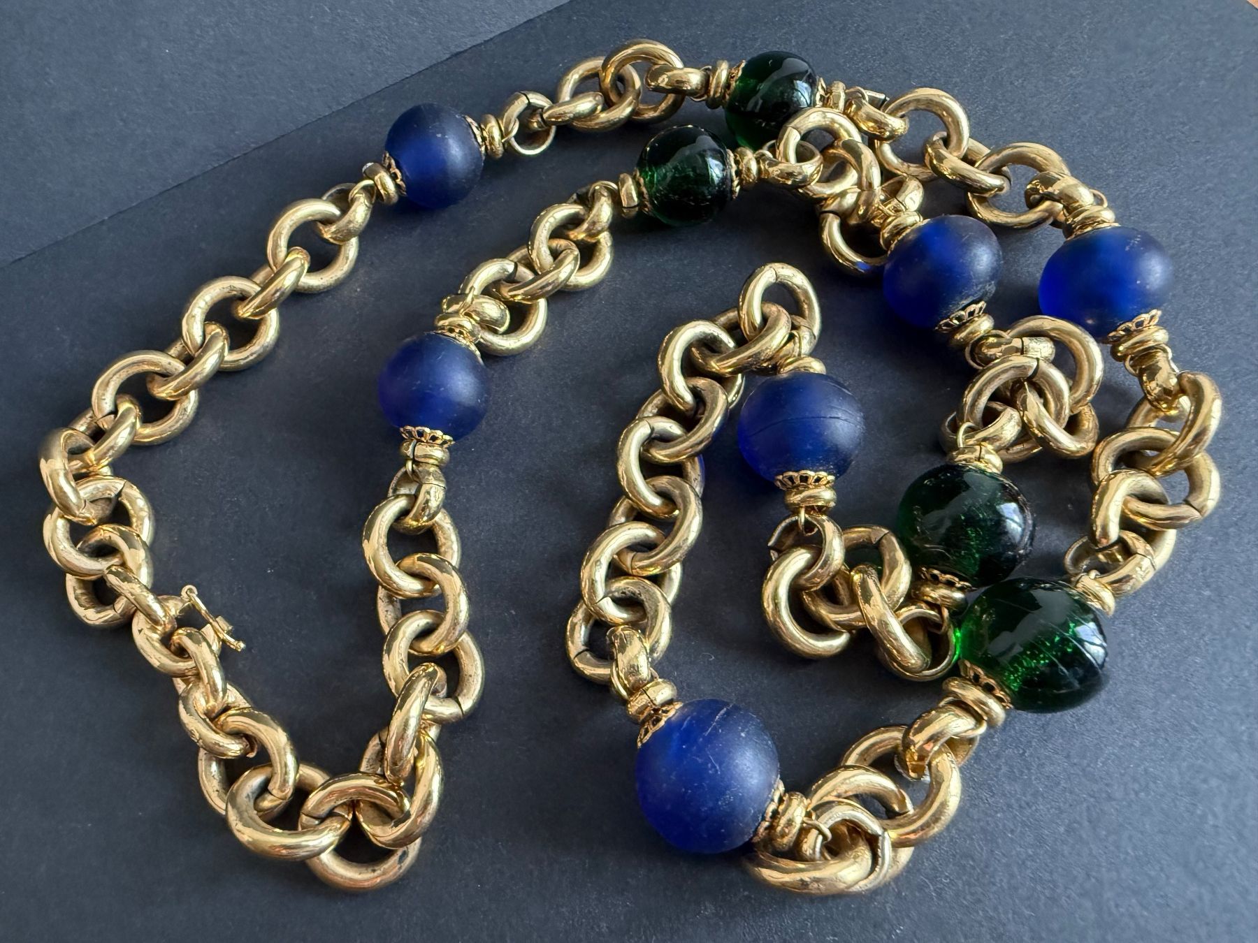 Murano Catenine: Vintage Kette mit Murano Glass – Usato da Spiegel b. Bern venduto da Rogger72
