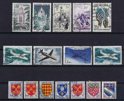 Französische Briefmarken, gute und saubere Werte gest.