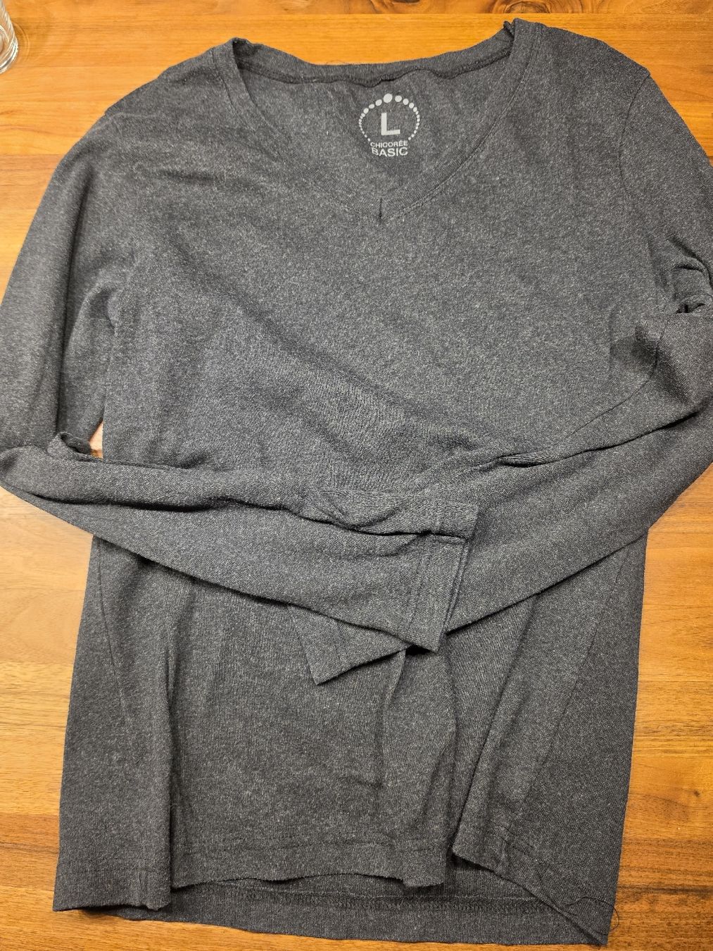 Pullover & Sweatshirts: Langarmshirt Chicoree Basic grau Grösse L Baumwolle – Gebraucht aus Luzern von oli_6x2r