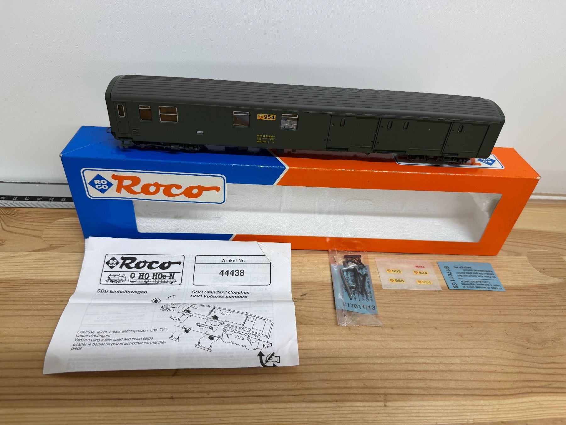 Roco Modellini di ferrovie: Spur H0 Roco 44438 SBB Postwagen DC – Usato da Büsserach venduto da ModellbahnDepot 1