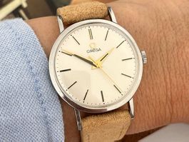 1947 Omega Herrenarmbanduhr, Caliber 28SC, Serviced!