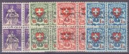 4 Viererbloecke Societe des Nations, SBK 22-25