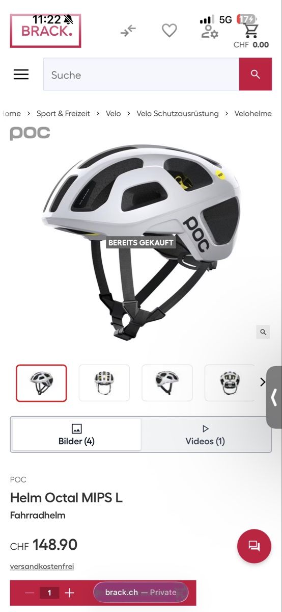 Poc Caschi: POC Helm Octal MIPS Grösse L – Usato da Zug venduto da Deimar93 4