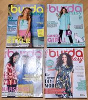 4 Burda easy Nähmagazine mit Schnittmuster 2012/2019/2023