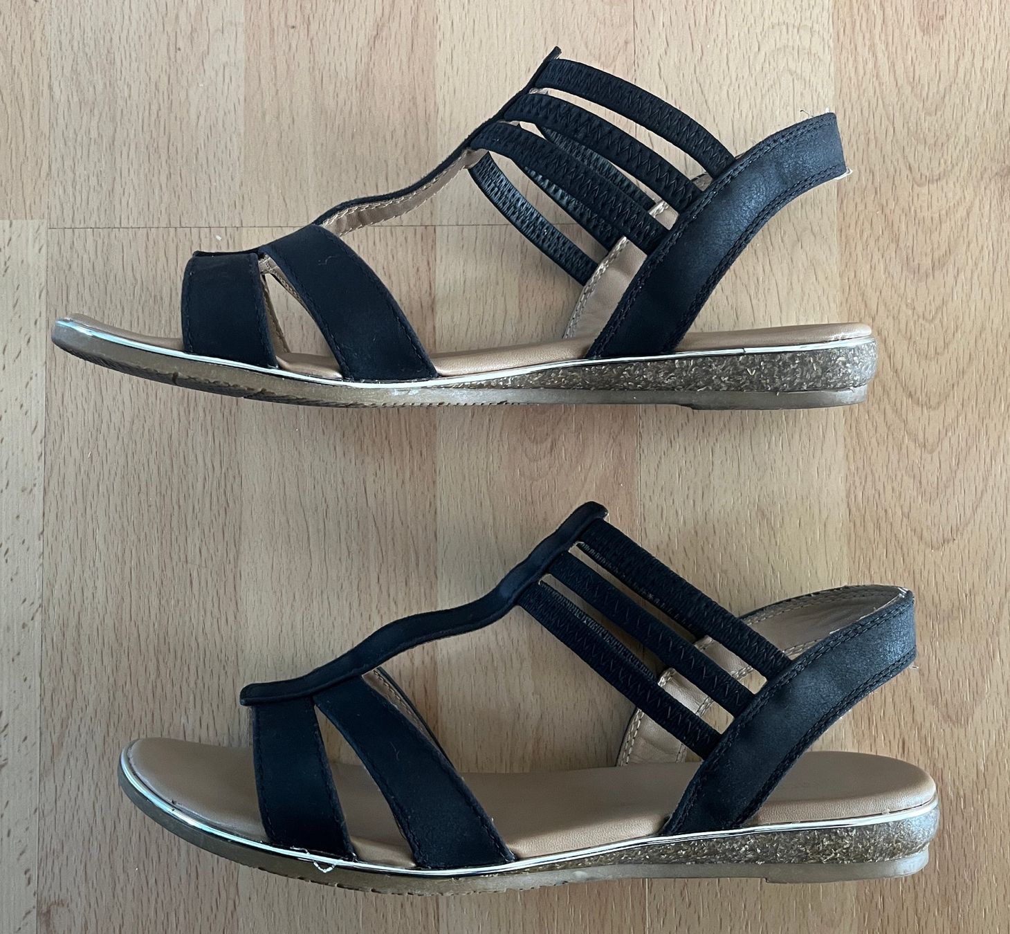 Graceland Scarpe da donna: Graceland Sandale, schwarz, Gr. 37 – Usato da Zürich venduto da fbsm 1
