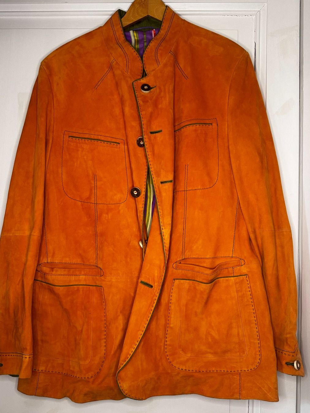 Giacche: Men's Habsburg Blazer - Orange – Usato da Lugano venduto da LudovicoSwiss