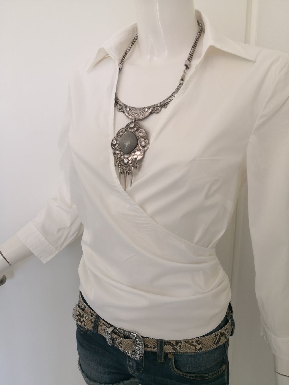 Mango Camicette: 🤩MANGO SUIT WICKEL-BLUSE WEISS – Nuovo (secondo la descrizione) da Olten venduto da Naja-Twins-Twins 8
