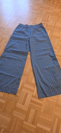 Trendige Palazzo-Hose mit Nadelstreifen, Gr. 38, Sommer