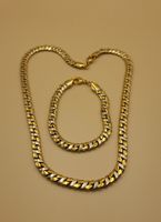 Goldene Collier Und Armband Set