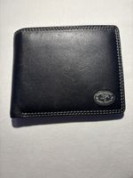 Portemonnaie Leder schwarz 