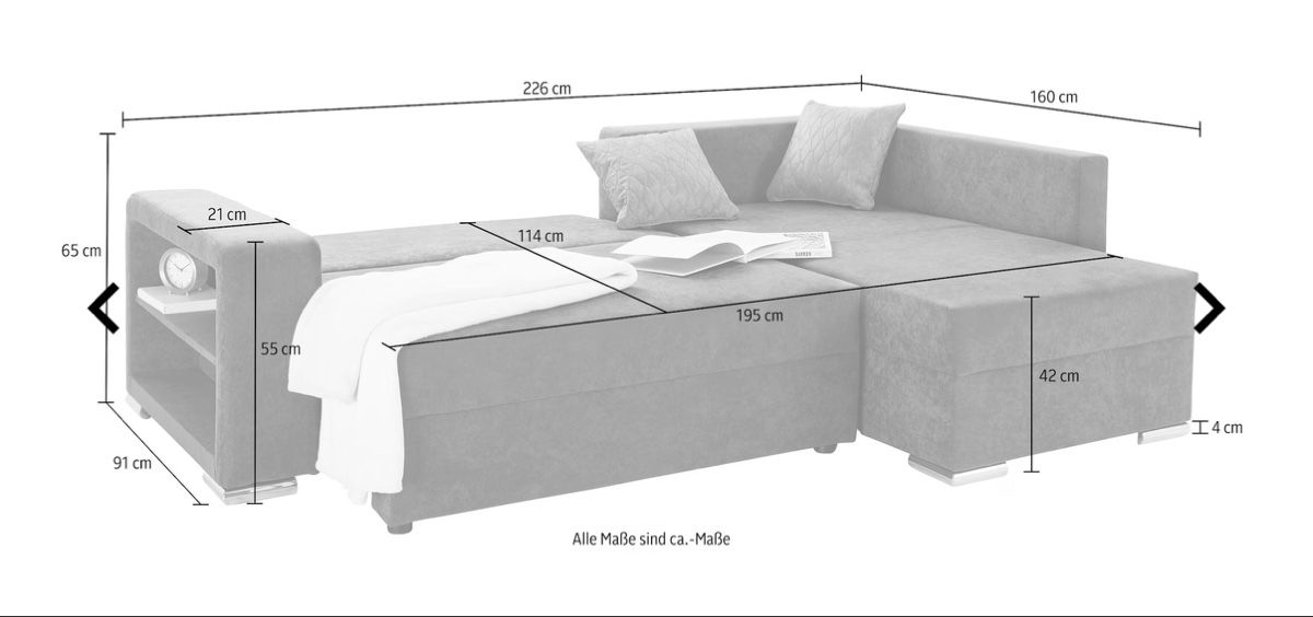 Sofas: Schönes Ecksofa / couch mit Regal-Element leicht gebraucht – D'occasion à Spreitenbach par ile_kr7x 2