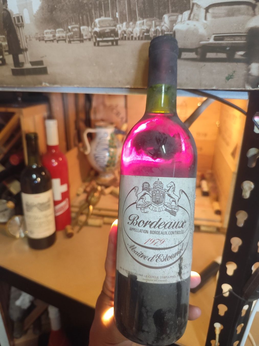 Vino: 1979 Maitre d'Estournel Bordeaux – Nuovo e nell'imballaggio originale da Büsserach venduto da Vintage-vins 1