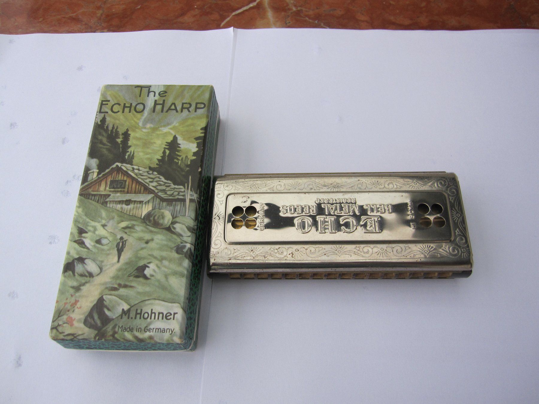 Hohner Musikinstrumente: Vintage HOHNER ECHO HARP 54/64, M2, C/G – Neu (gemäss Beschreibung) aus Horgen von sarahbuechler01 1