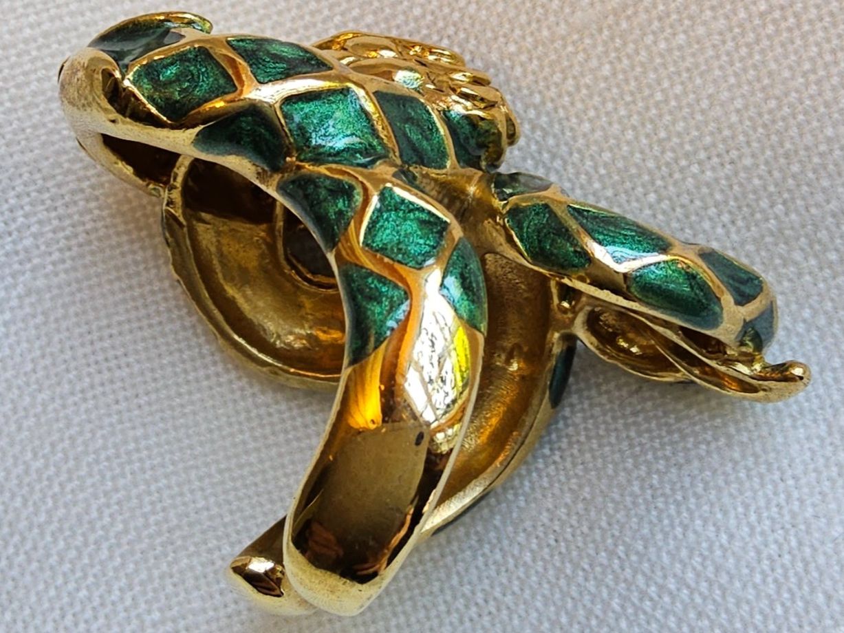 Anelli: Roberto Cavalli Cocktail Statement Schlangen Ring Gr. 51 – Usato da Zürich venduto da SciTec 3