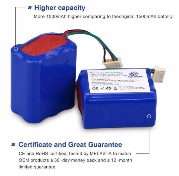 Irobot Batterie: IRobot Minze Braava Batterie 3000 Mah – Nuovo e nell'imballaggio originale da Unterägeri venduto da RmOnline 1