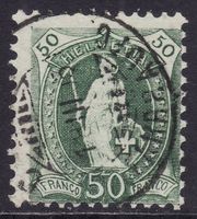 SBK-Nr. 74D (Stehende Helvetia 1899) gestempelt