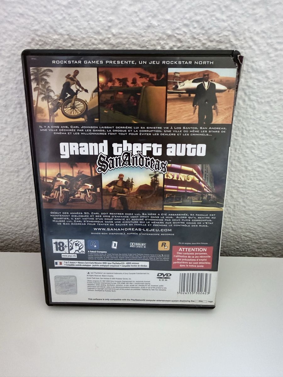 Jeux: Gta san Andreas ps2 – D'occasion à Plasselb par val_6dkn 1