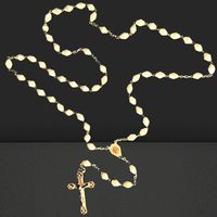 ✨ Wunderschöner antiker Rosenkranz – Lourdes-Kreuz ✨