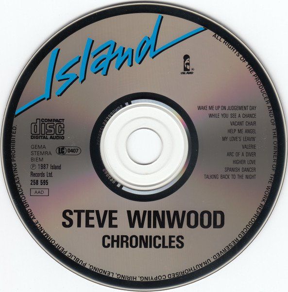 CD: Steve Winwood – Chronicles – Usato da St.Gallen venduto da jalamusic 2