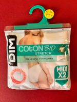DIM, Slip Midi Coton Stretch, Grösse 42/44, 2 Stück in Weiss