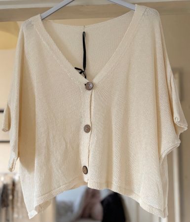 CARDIGAN MIXT COTON! M