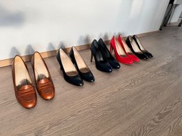 Elegante Lederschuhe, Grösse 40 - kaum getragen.