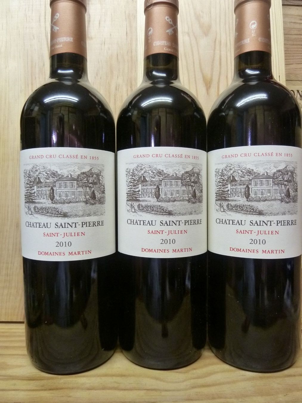 Wein: 3Fl. Château St.-Pierre 2010, rare. 97P! – Neu und originalverpackt aus Knonau von Latour54