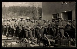 Foto-AK Wallenstadt, Schweizer Soldaten 