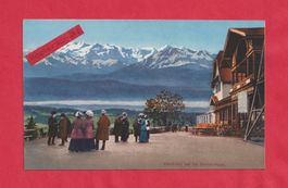 Uto-Kulm und die Berner-Alpen Farb-Druck