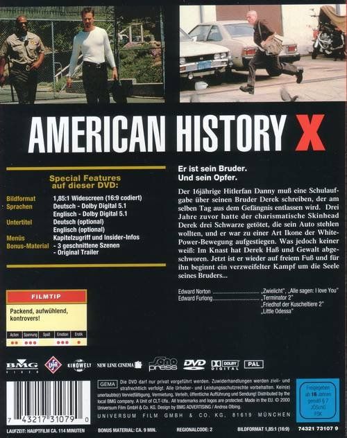 Alle DVDs: American History X – Neu (gemäss Beschreibung) aus Volketswil von Fraese1 1