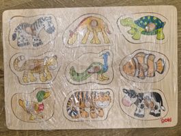 Goki Tierpuzzle für Kleinkinder, top Zustand!