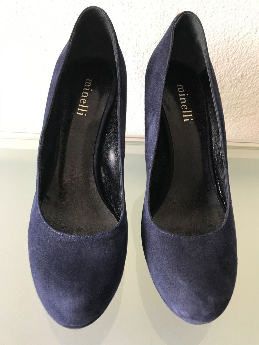 Scarpe da donna: Pumps Minelli Wildleder dunkelblau Gr.38 – Usato da Zürich venduto da Minixxs 1